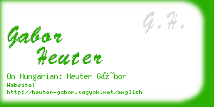 gabor heuter business card